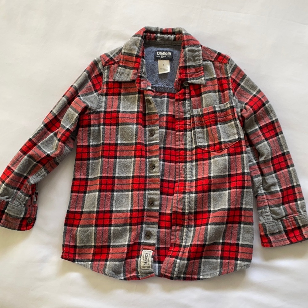 Boys flannel button down